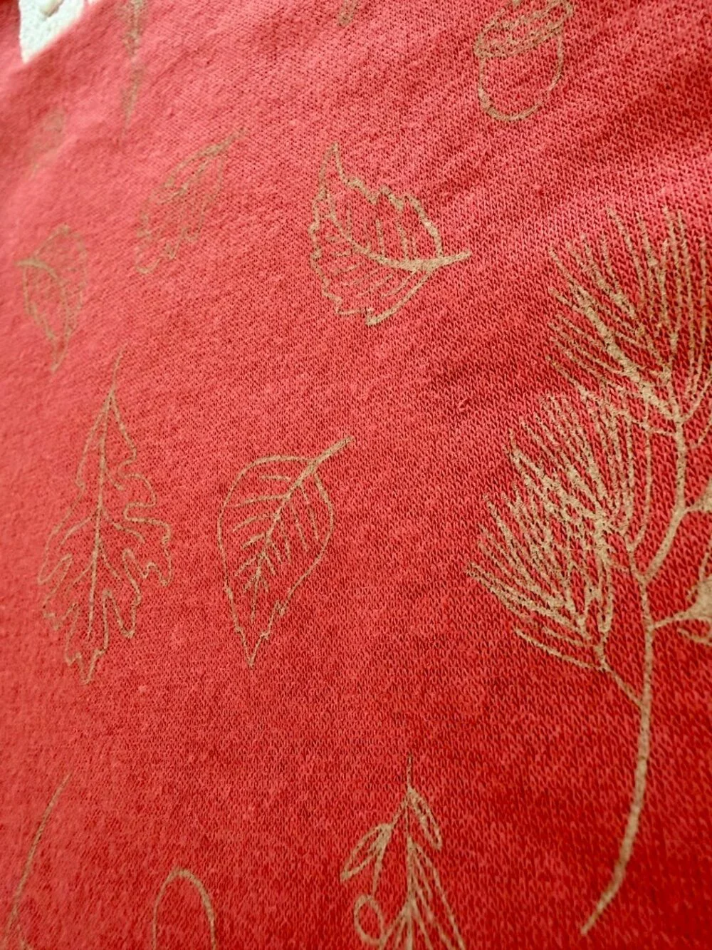 NWT Okie Dokie 3T Rust Fall Leaves Chenille EXPLORE Crewneck Sweatshirt